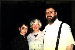Ben, Ruth, Dan Dorrough; Ben s Baptism Family; United Church Canandaigua NY